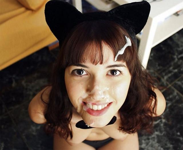 Много спермы на лицах прекрасных сосок 5 фото