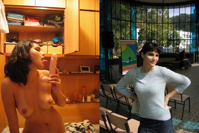 Голые и одетые развратницы разных мастей 23 фото