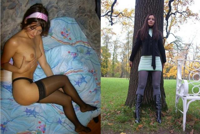 Раздетые и одетые телки разных возрастов 4 фото