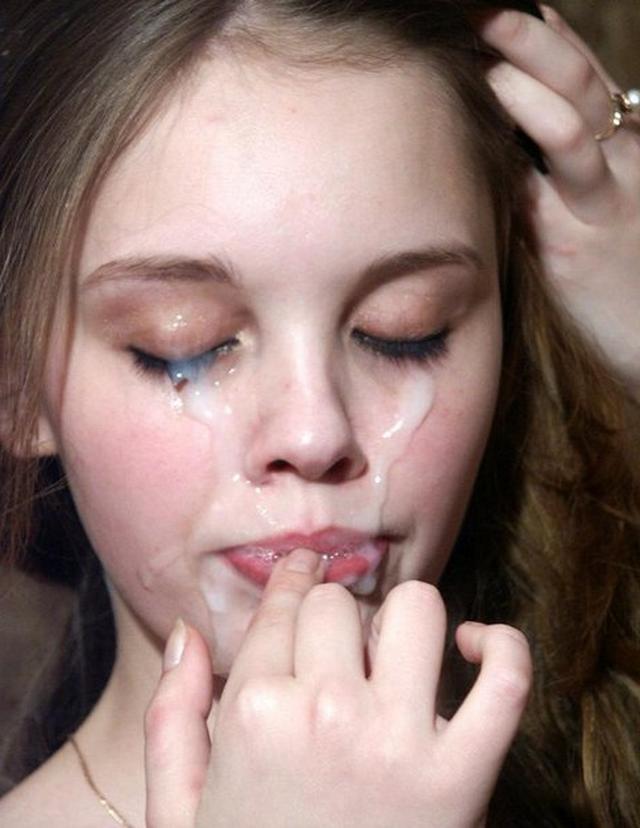 Сперма на прекрасных девичьих лицах 19 фото