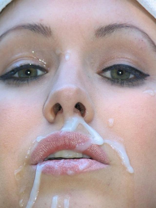 Сперма на прекрасных девичьих лицах 28 фото